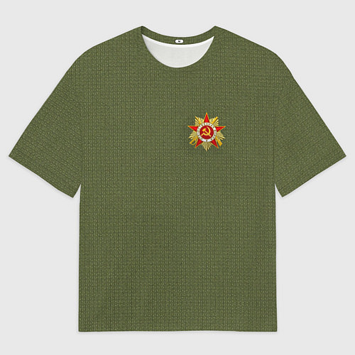 Мужская футболка оверсайз Орден отечественной войны 9 мая / 3D-принт – фото 1