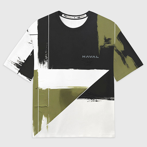Мужская футболка оверсайз Haval логотип / 3D-принт – фото 1