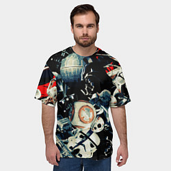 Футболка оверсайз мужская Звездные войны персонажи, цвет: 3D-принт — фото 2