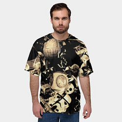 Футболка оверсайз мужская Дарт Вейдер Йода Чубакка и другие из Star Wars, цвет: 3D-принт — фото 2