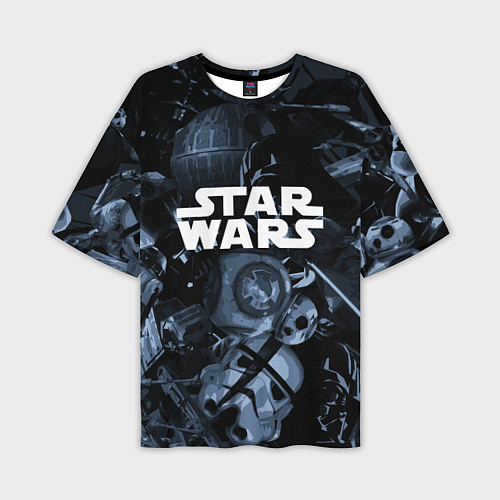 Мужская футболка оверсайз Star wars персонажи из звездных войн / 3D-принт – фото 1