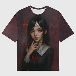 Мужская футболка оверсайз Кагуя реализм