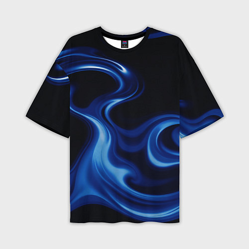 Мужская футболка оверсайз Color blue smoke / 3D-принт – фото 1