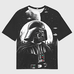 Футболка оверсайз мужская Дарт Вейдер в космосе, цвет: 3D-принт