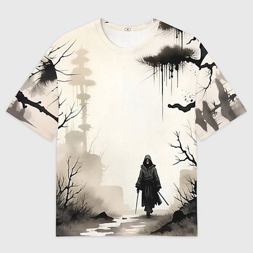 Мужская футболка оверсайз Путник / 3D-принт – фото 1