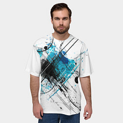 Футболка оверсайз мужская Абстракция цвета, цвет: 3D-принт — фото 2