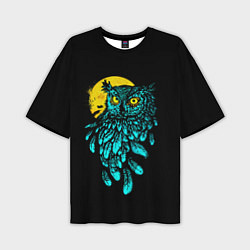 Мужская футболка оверсайз Night owl