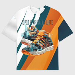 Футболка оверсайз мужская Sneakers, цвет: 3D-принт