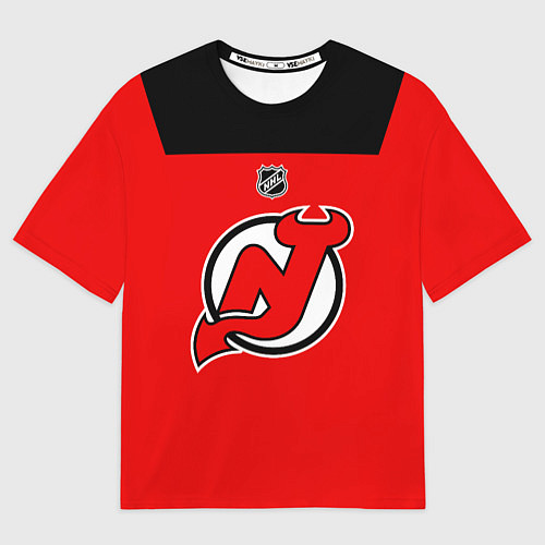 Мужская футболка оверсайз Нью Джерси Девилз команда НХЛ / 3D-принт – фото 1