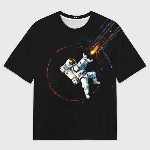 Мужская футболка оверсайз Маг в открытом космосе / 3D-принт – фото 1