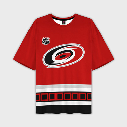 Мужская футболка оверсайз Carolina Hurricanes - NHL team / 3D-принт – фото 1