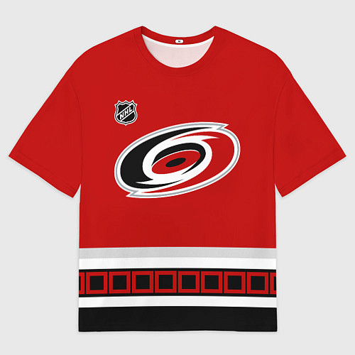 Мужская футболка оверсайз Carolina Hurricanes - NHL team / 3D-принт – фото 1