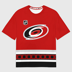 Футболка оверсайз мужская Carolina Hurricanes - NHL team, цвет: 3D-принт