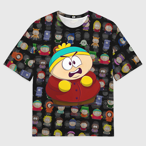 Мужская футболка оверсайз Недовольный Картмен / 3D-принт – фото 1