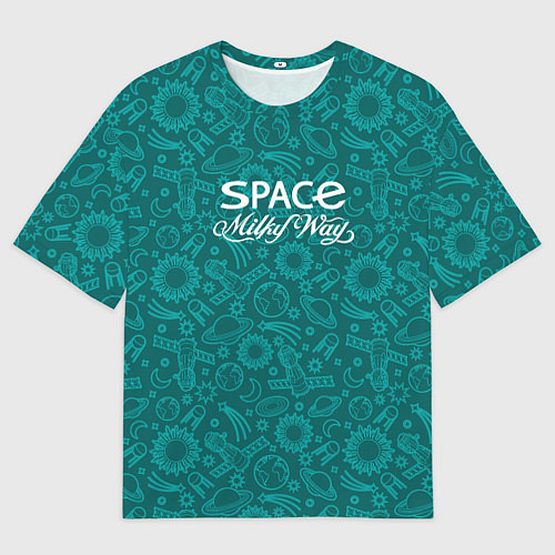 Мужская футболка оверсайз Наш Млечный путь / 3D-принт – фото 1