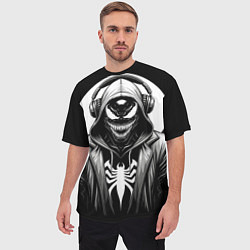 Футболка оверсайз мужская Venom black, цвет: 3D-принт — фото 2