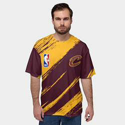 Футболка оверсайз мужская Кливленд Кавальерс - команда НБА, цвет: 3D-принт — фото 2
