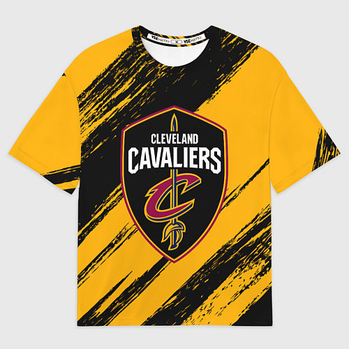 Мужская футболка оверсайз Cleveland Cavaliers NBA / 3D-принт – фото 1
