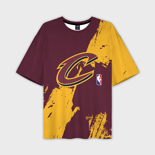 Мужская футболка оверсайз Cleveland Cavaliers NBA team / 3D-принт – фото 1
