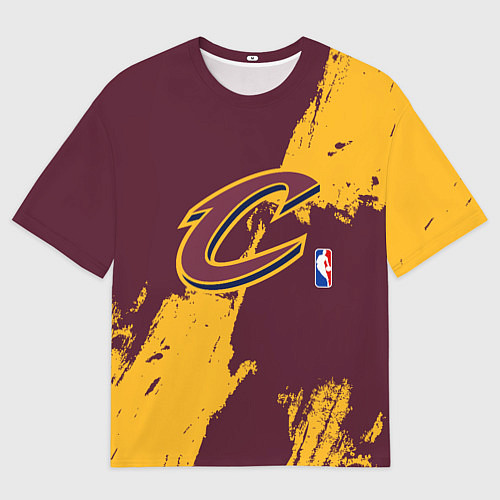 Мужская футболка оверсайз Cleveland Cavaliers NBA team / 3D-принт – фото 1