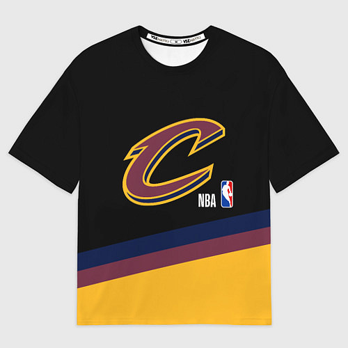 Мужская футболка оверсайз Cleveland Cavaliers NBA basketball / 3D-принт – фото 1