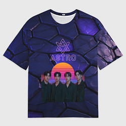 Мужская футболка оверсайз Astro retro style