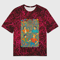 Мужская футболка оверсайз Astro в стиле психоделики
