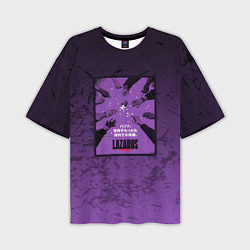Футболка оверсайз мужская Lazarus: Violet Pattern, цвет: 3D-принт