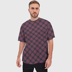Футболка оверсайз мужская Tartan, цвет: 3D-принт — фото 2