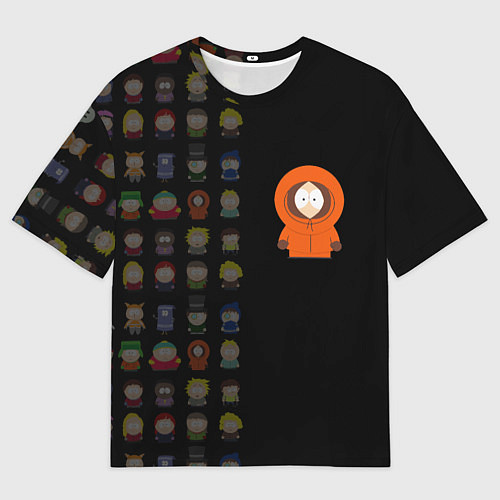 Мужская футболка оверсайз Южного парка Кенни / 3D-принт – фото 1