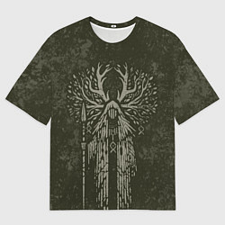 Футболка оверсайз мужская Хранитель леса, цвет: 3D-принт