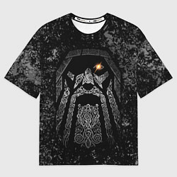 Мужская футболка оверсайз Всеотец Один