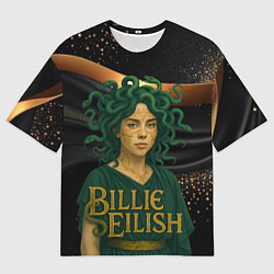 Мужская футболка оверсайз Билли Айлиш в образе Гаргоны