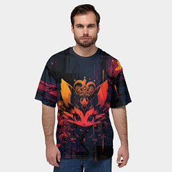 Футболка оверсайз мужская Магический лисёнок, цвет: 3D-принт — фото 2