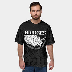 Футболка оверсайз мужская Bridges company, цвет: 3D-принт — фото 2