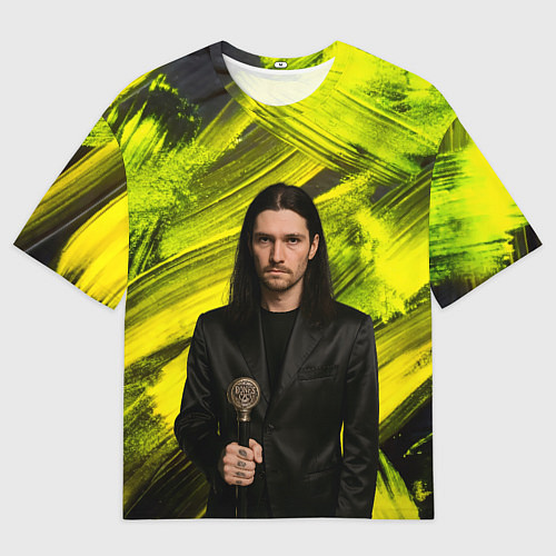 Мужская футболка оверсайз Bones держит трость / 3D-принт – фото 1