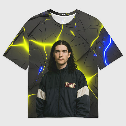 Мужская футболка оверсайз Bones в спортивном стиле / 3D-принт – фото 1