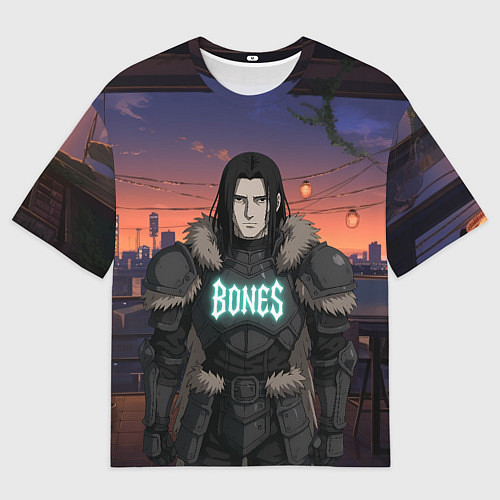 Мужская футболка оверсайз Bones в аниме / 3D-принт – фото 1