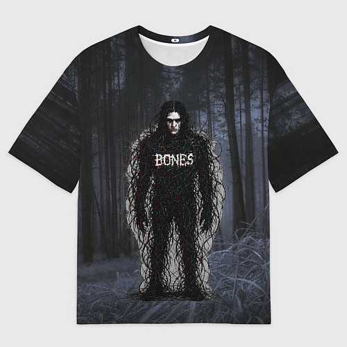 Мужская футболка оверсайз Bones в стиле ужасов / 3D-принт – фото 1
