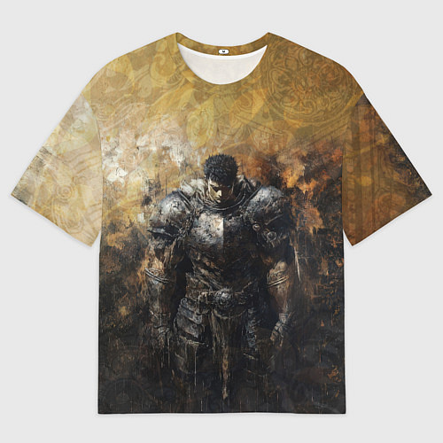 Мужская футболка оверсайз Воин Гатц в броне / 3D-принт – фото 1