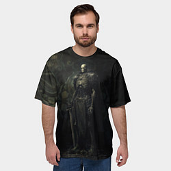 Футболка оверсайз мужская Командир скелетов, цвет: 3D-принт — фото 2