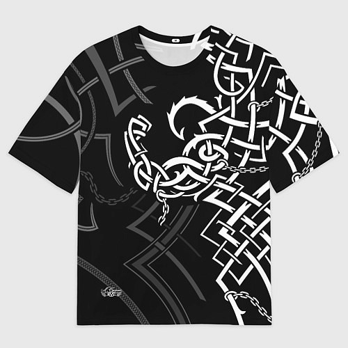 Мужская футболка оверсайз Бодибилдинг гимнастика в узорах / 3D-принт – фото 1