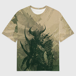 Мужская футболка оверсайз Драконий всадник