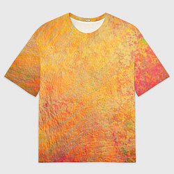 Мужская футболка оверсайз Абстракция - desert sun
