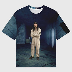 Мужская футболка оверсайз Bones - образ психа