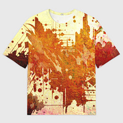 Мужская футболка оверсайз Абстракция - sunspot