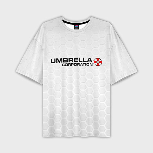 Мужская футболка оверсайз Umbrella white / 3D-принт – фото 1