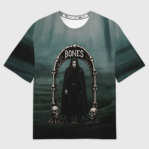 Мужская футболка оверсайз Bones арка из костей / 3D-принт – фото 1