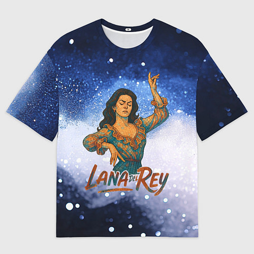 Мужская футболка оверсайз Lana Del Rey танцует / 3D-принт – фото 1