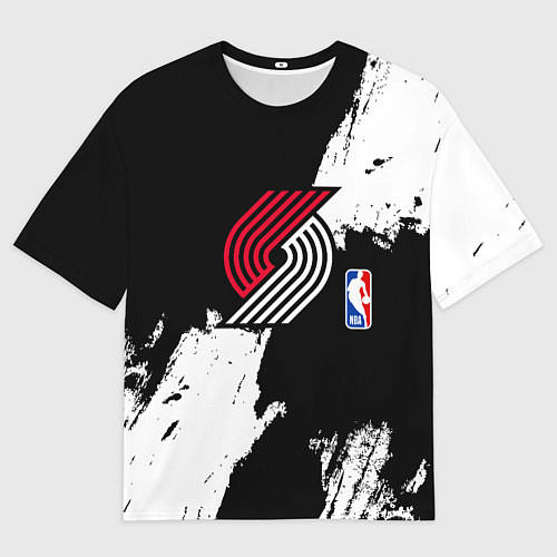 Мужская футболка оверсайз Трэйл Блэйзерс - брызги красок / 3D-принт – фото 1